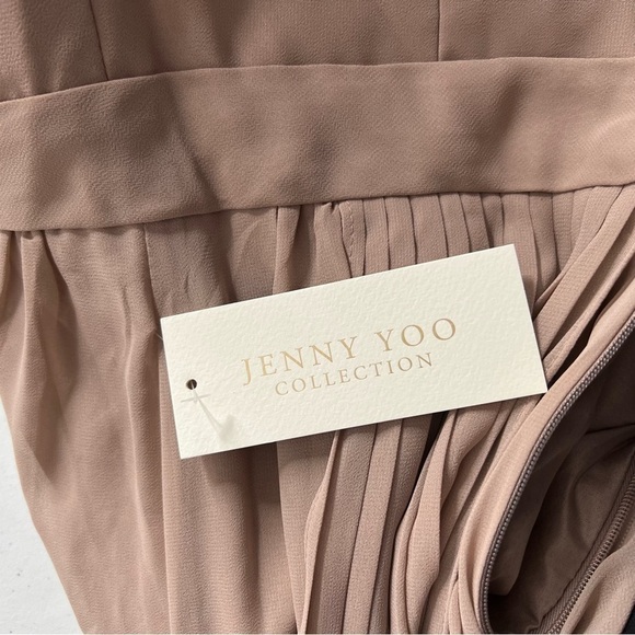Jenny Yoo Mira Bridesmaid Dress Taupe Size 6 NEW - Picture 14 of 16
